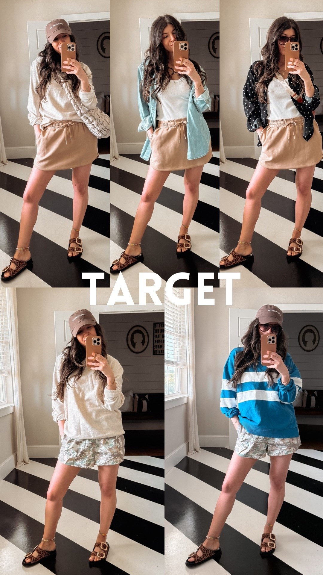 Target haul! 
polka dot button down: M
camo shorts: S
tan athleisure skort: S
white tank top: S
red eyelet crochet style shorts: XS
red linen pants: XXS
western denim button down: S
cream tan sweatshirt: M
green maxi dress: XS

Mom outfit / easy outfit / casual outfit / amazon / target / hat / comfy outfit / travel outfit  / boxer shorts / denim button down /  leopard sandals / summer to fall transition / crossbody / look for less / work wear / target try on / puffer bag / hobo bag

#LTKFindsUnder50 #LTKWorkwear #LTKTravel

#LTKSeasonal #LTKFindsUnder50 #LTKSaleAlert