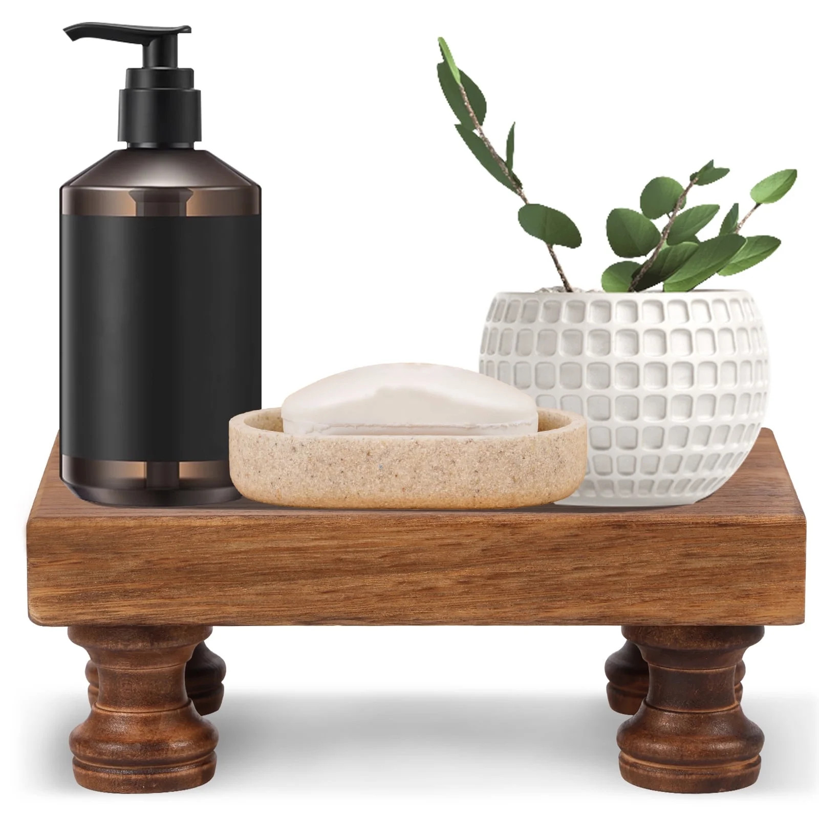 Lzvxtym Wooden Riser for Display Decorative Wood Pedestal Stand Multipurpose Wooden Riser Decorat... | Walmart (US)