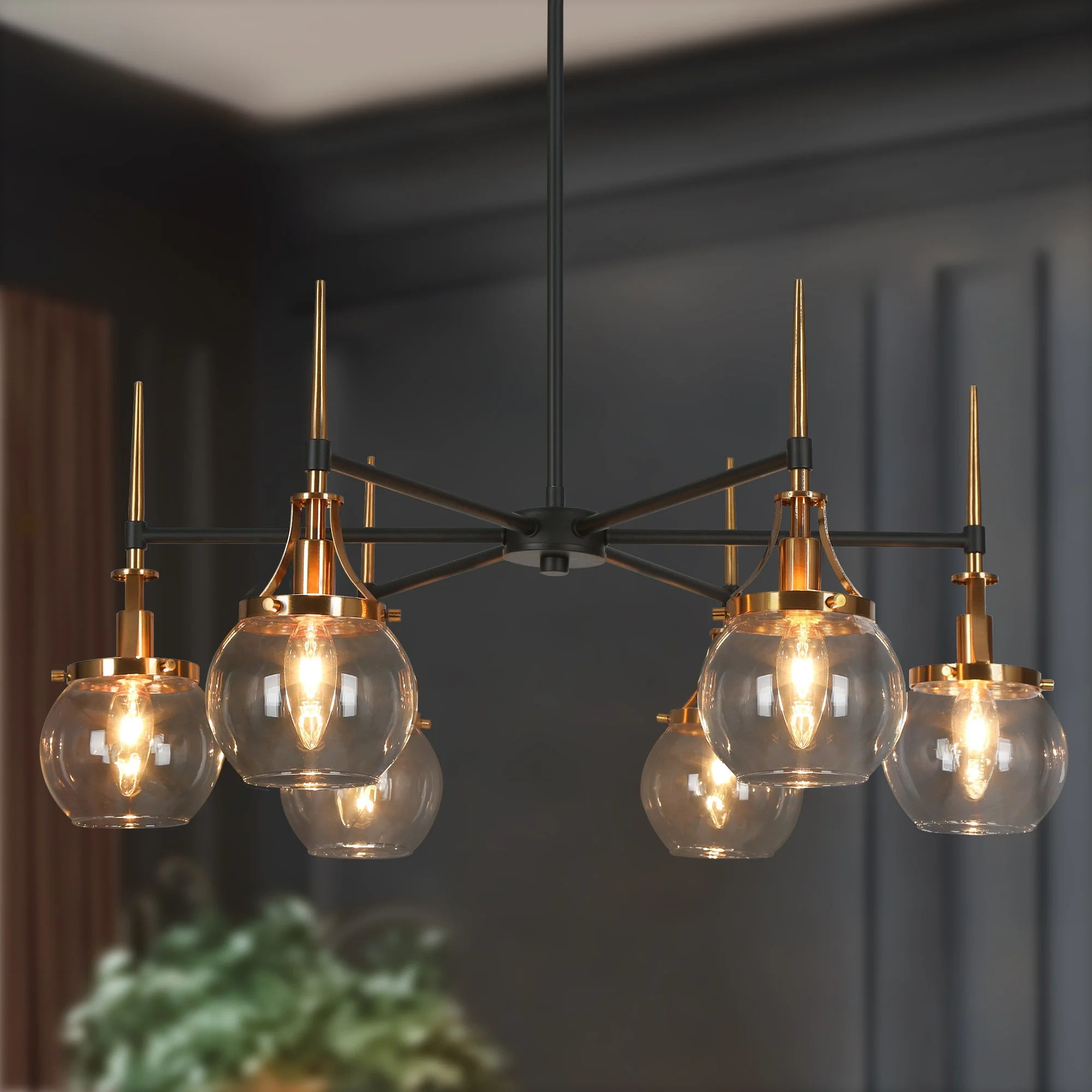 Loram 6 - Light Wagon Wheel Chandelier | Wayfair North America