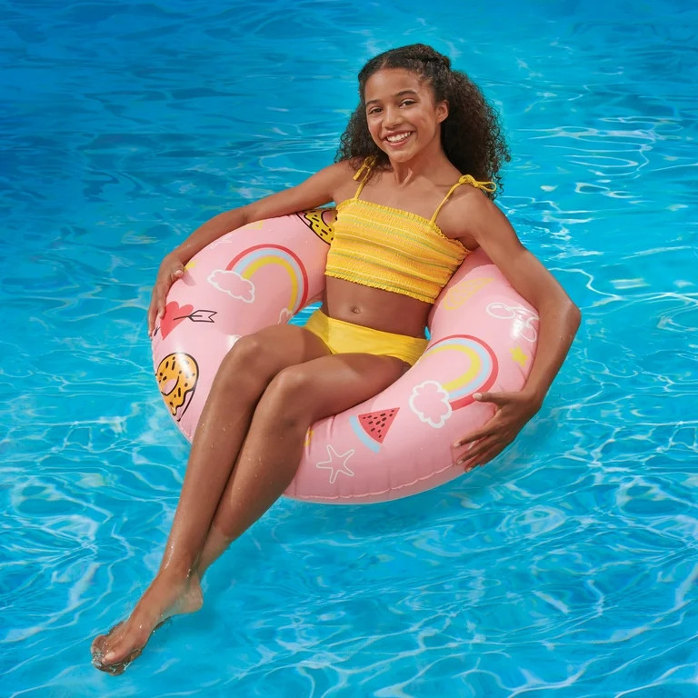 Bluescape Pink Sweets Inflatable Swim Tube Pool Float, for Kids, Age 9 & up, Unisex | Walmart (US)