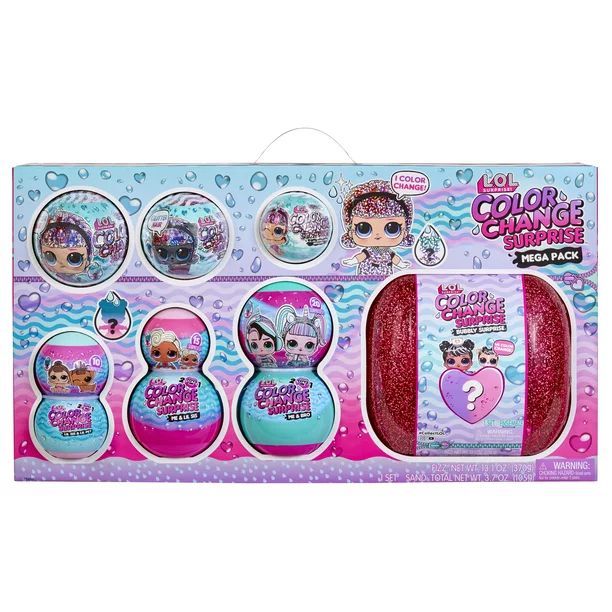 LOL Surprise Color Change Mega Pack Collectible Doll Exclusive w/ 70+ Surprises Age 4+ | Walmart (US)