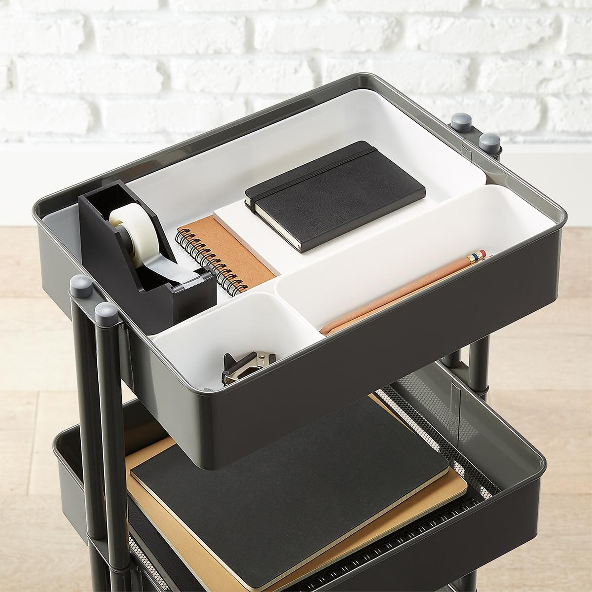 3-Tier Cart Organizer Trays | The Container Store