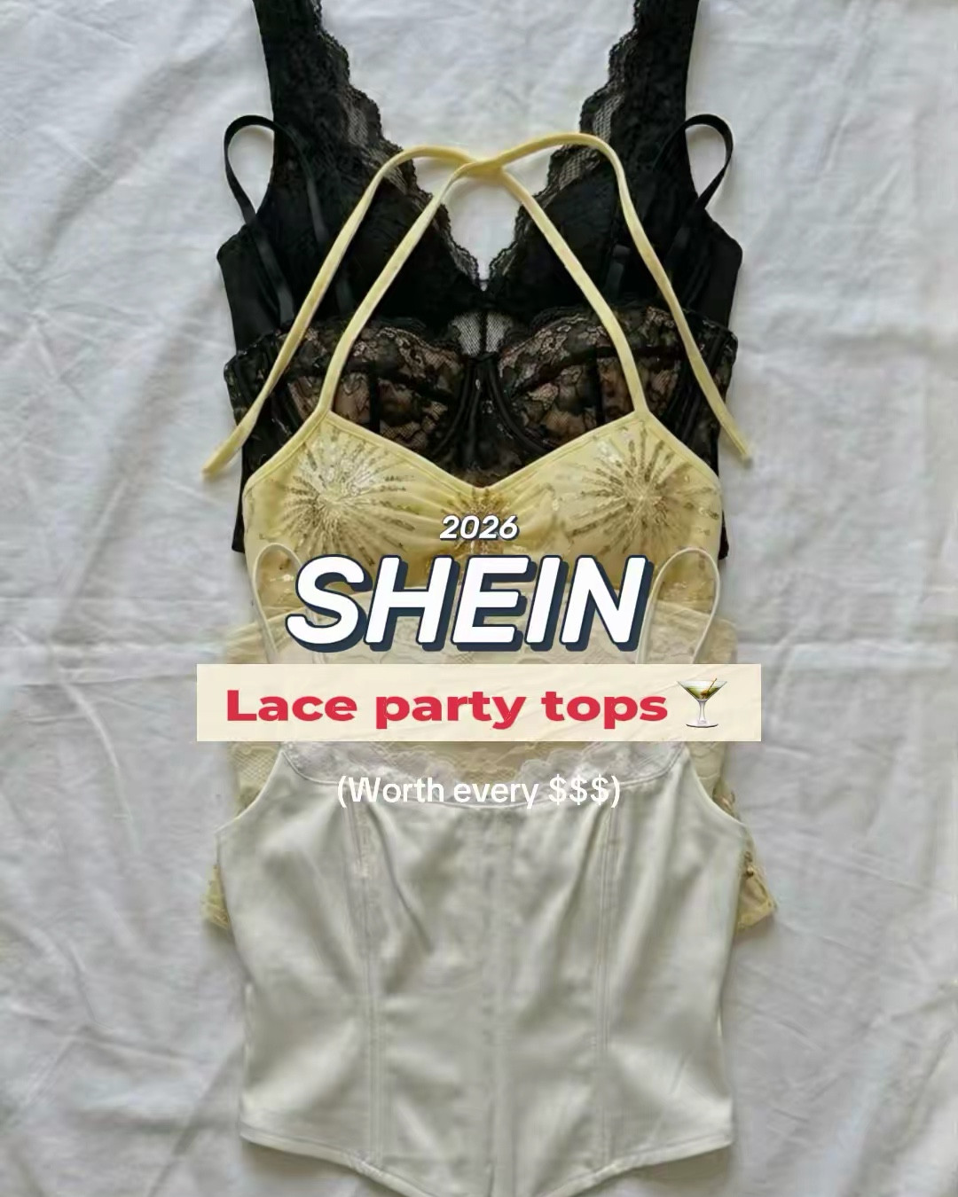 SHEIN Lace Top Finds🖤