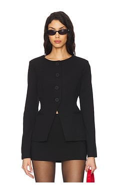 4th & Reckless Polly Jacket in Black from Revolve.com | Revolve Clothing (Global)