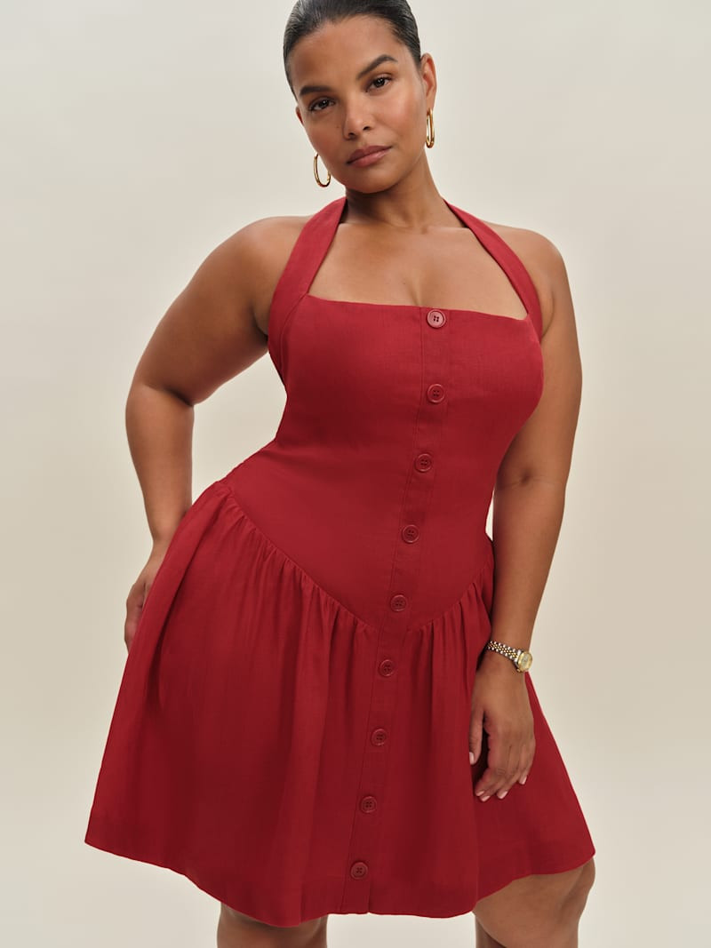 Mariela Linen Dress Es | Reformation (Global)