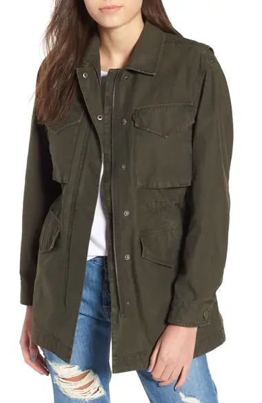 Cotton Oversize Military Jacket | Nordstrom