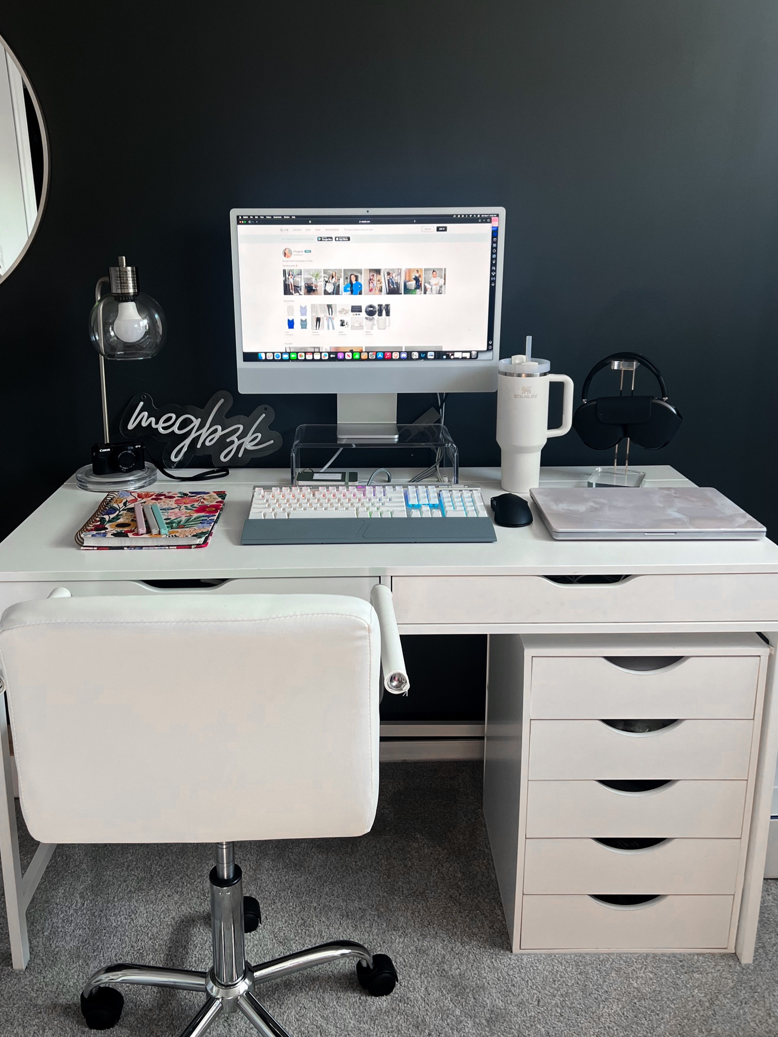 Office and workspace organization and decor! Just one wall of my office 💕

#LTKhome #LTKsalealert #LTKfindsunder50