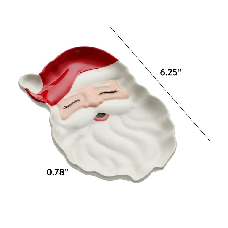 Holiday Time Santa Ceramic Spoon Rest | Walmart (US)