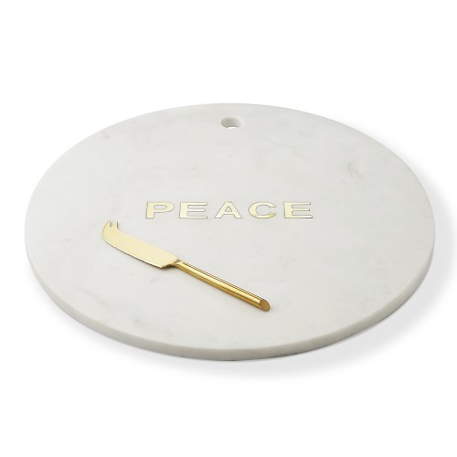Peace Marble Cheese Board with Knife | Williams-Sonoma