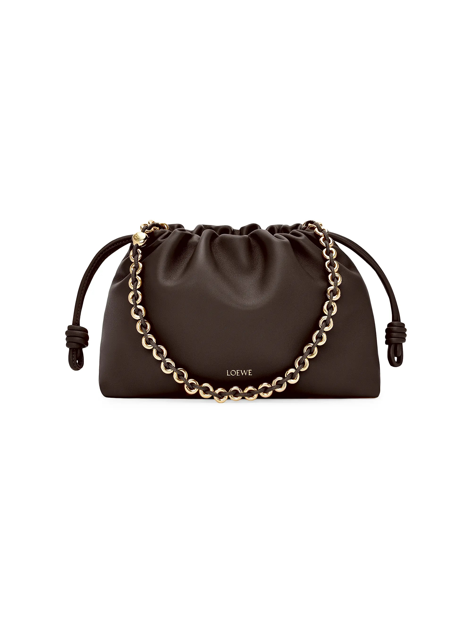 LOEWE Medium Flamenco Chain Leather Purse | Saks Fifth Avenue | Saks Fifth Avenue