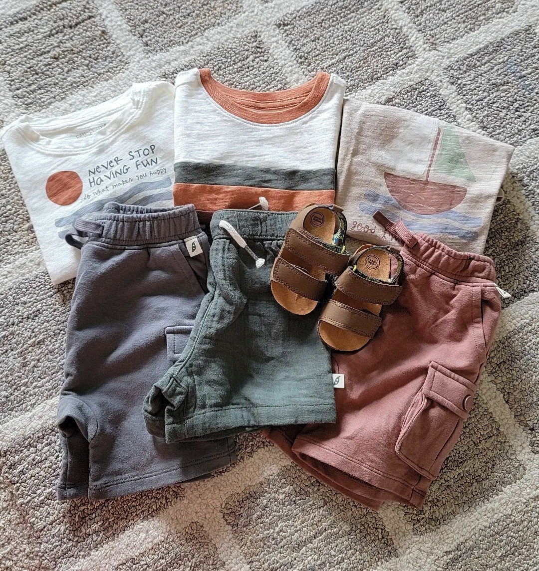 Calling all boy mamas! Grab these adorable spring/summer finds before they sell out! The shoes are under $13 and all the clothing items are $10 and UNDER! It's giving rylee + cru vibes but for wayyy less!! Toddler boy clothes, baby boy clothes, affordable boy clothes, affordable toddler boy clothes, summer boy clothes, spring boy clothes, rylee and cru dupe, looks for less kids, little boy clothes,  walmart finds, organic kids clothes, organic baby clothes, organic toddler clothes 

#LTKkids #LTKbaby #LTKstyletip