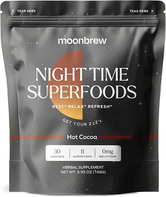 MoonBrew | The Magnesium Sleep Aid | Natural Melatonin-Free Sleep Aid | Magnesium Glycinate & Tau... | Amazon (US)