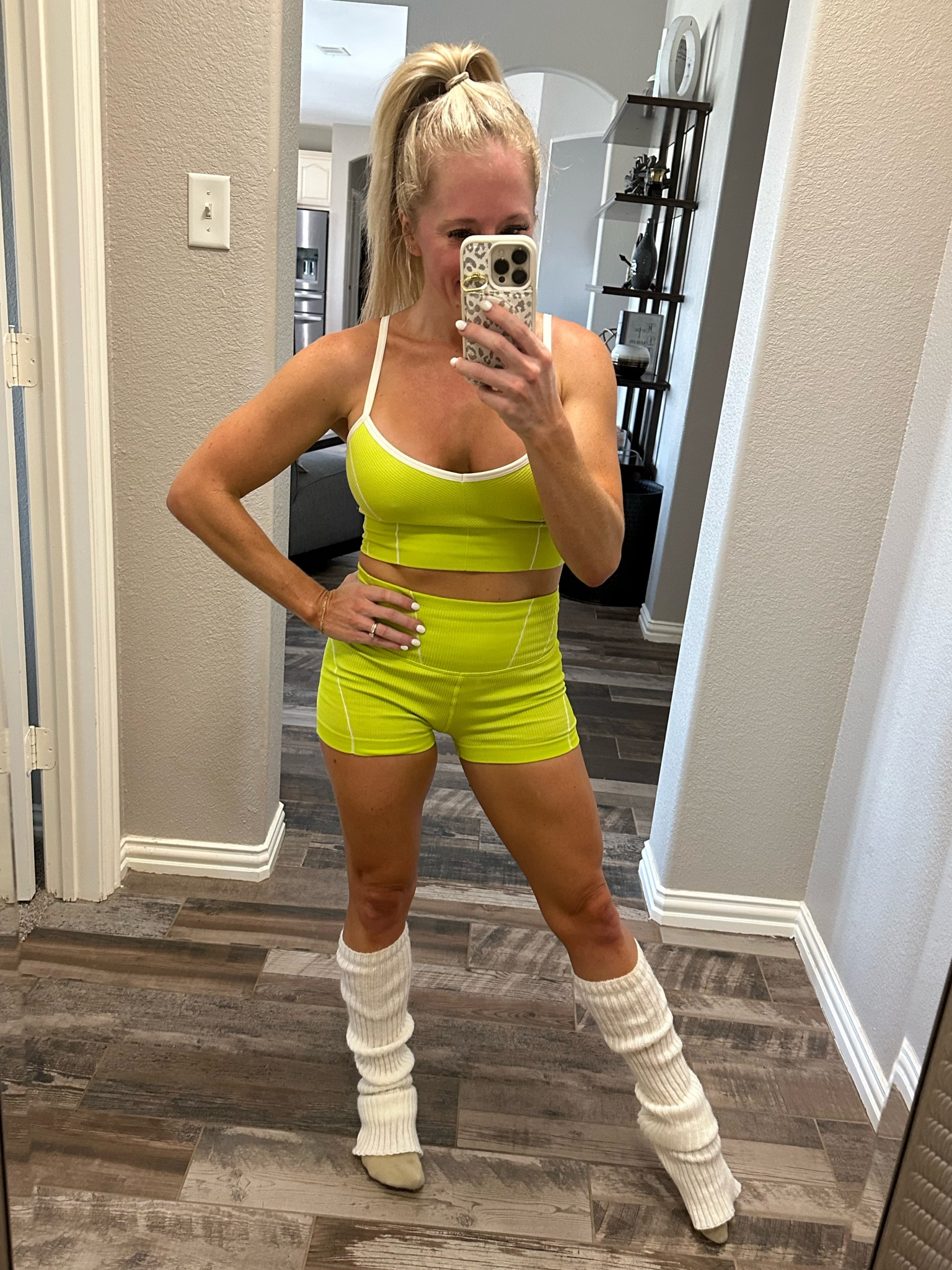 Cute barre workout look! Found the cutest and super comfy active/workout wear on sale some under $20!! Linked my recent order faves😍 Wearing medium in the top and small bottoms. All come in multiple color options too 
Tennis skort Terry skort 
Sports bra Sports crop tank 
Athleisure 
V high waist workout shorts 

#LTKsalealert #LTKunder50 #LTKFitness