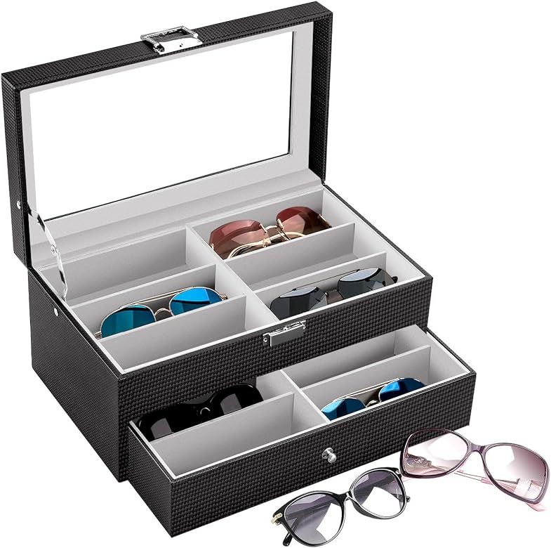 Carbon Fiber Sunglasses Organizer Eyeglasses Collector Sunglasses Storage | Amazon (US)