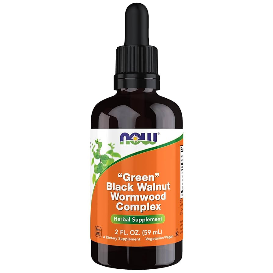 NOW Supplements, Green Black Walnut Wormwood Complex Liquid with Dropper, Herbal Supplement, 2-Ou... | Amazon (US)