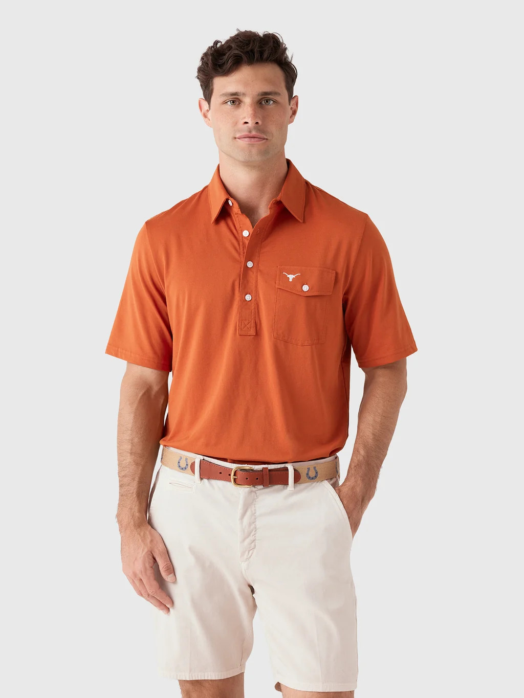 Criquet Men's University of Texas Coach's Performance Players Polo | Saint Bernard