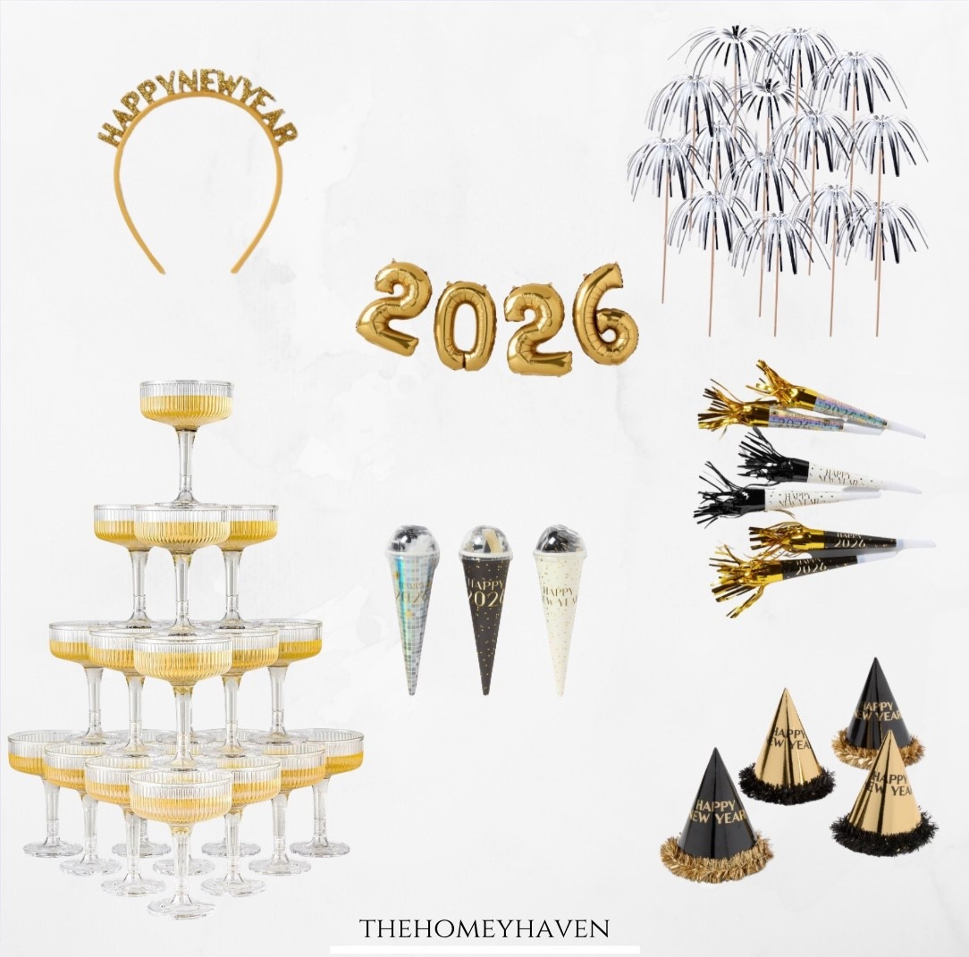 New Year’s Eve decorations! Order now to have a festive night at home🪩


Nye, home decor, winter outfits, nye ourfit, nye decor, noisemakers, 2026 

#LTKHoliday #LTKFindsUnder50 #LTKHome