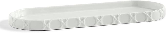 Kassatex ARN-TR Rattan Tray , White | Amazon (US)