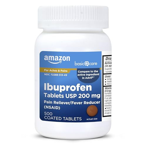 Basic Care Ibuprofen Tablets, 500 Count | Amazon (US)