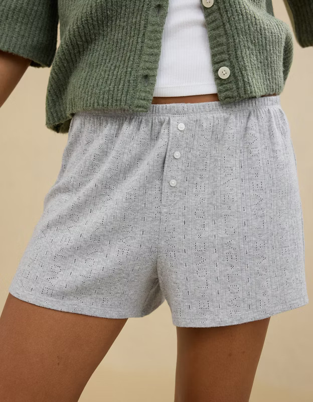 Aerie Off-Duty Pointelle Boxer | Aerie