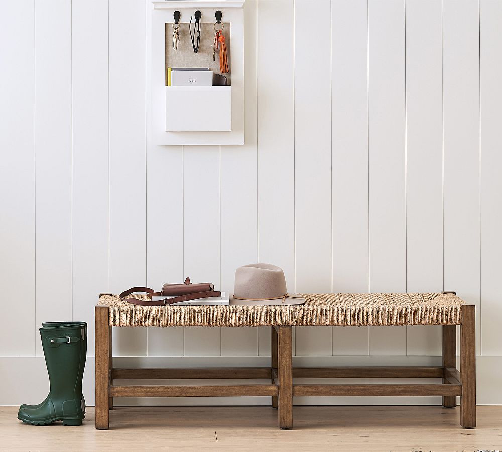 Malibu Woven Backless Bench (52") | Pottery Barn (US)