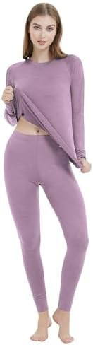 Iguana Womens 100% Merino Wool Base Layer Sets for Ski Lightweight Thermal Underwear | Amazon (US)