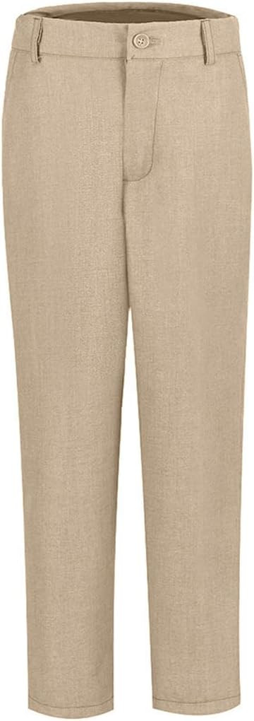Boys Dress Pants Formal Flat Front Children School Uniform Pants for Boy | Amazon (US)
