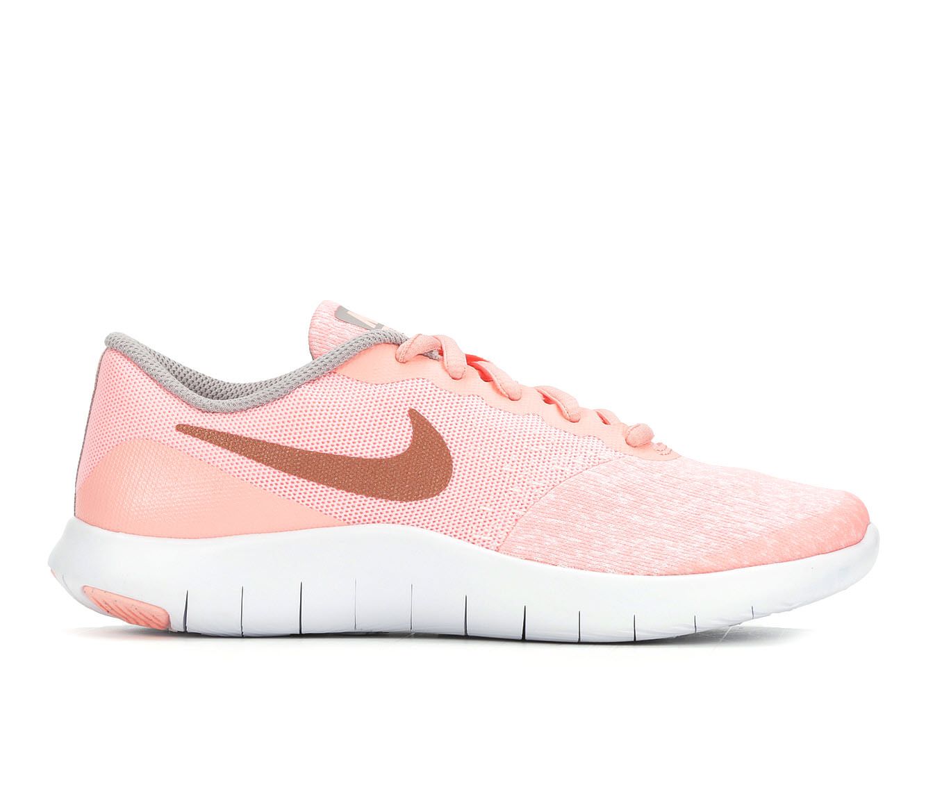 Girls' Nike Big Kid Flex Contact Running Shoes (Pink - Size 3.5 ) | Shoe Carnival
