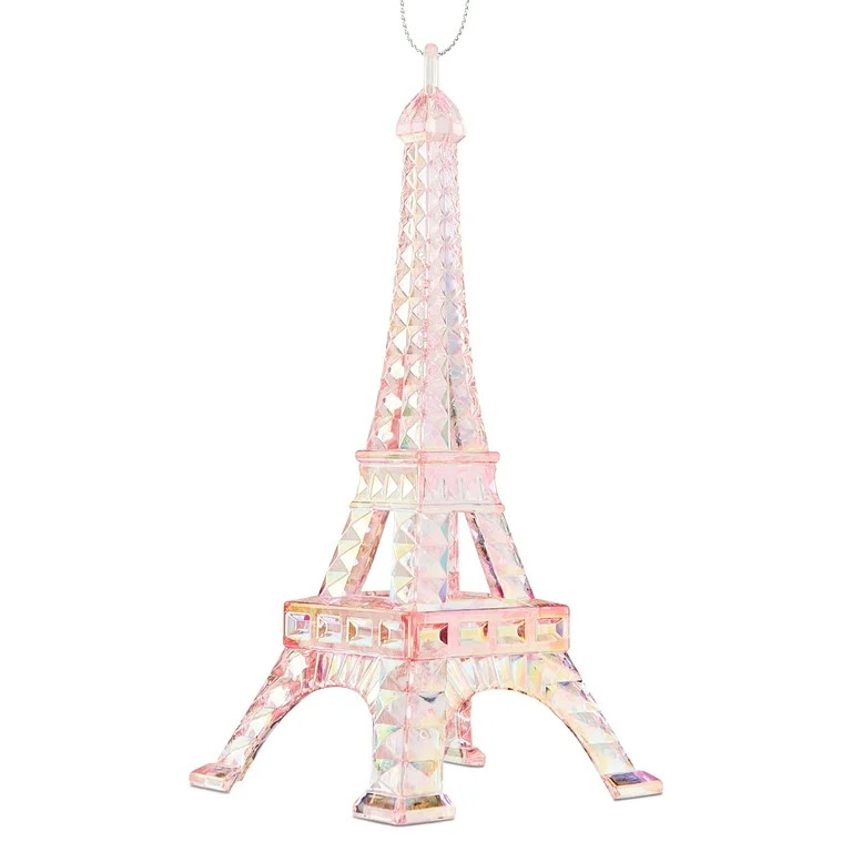 Iridescent Pink Eiffel Tower Christmas Ornament, 6.25", by Holiday Time | Walmart (US)