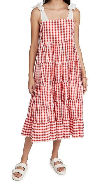 Love Note Gingham Midi Dress | Shopbop