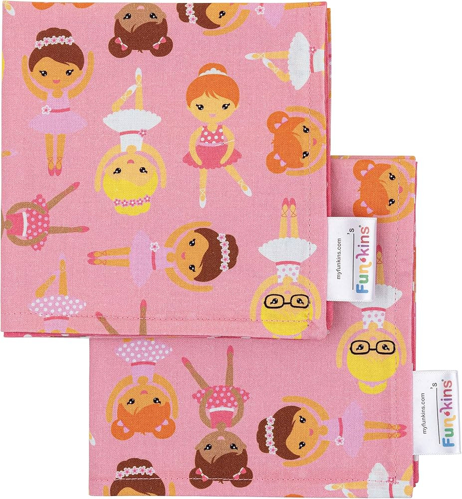 Funkins Reusable Cloth Napkins for Kids | 2-Ply, Thick, Absorbent, Durable | Machine Washable for... | Amazon (CA)