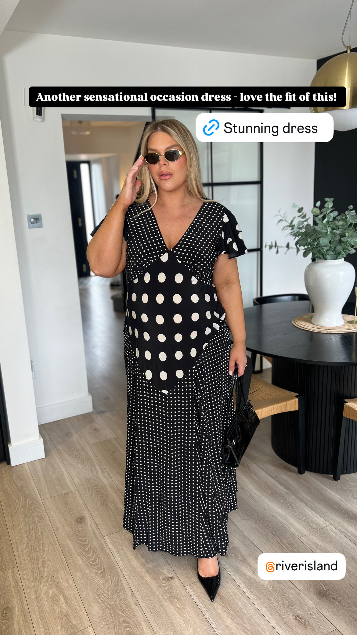 Dressy outfits, Maxi Dress in Polka Dot, Heels, River Island, ASOS 

 #LTKuk #LTKspring #LTKstyletip