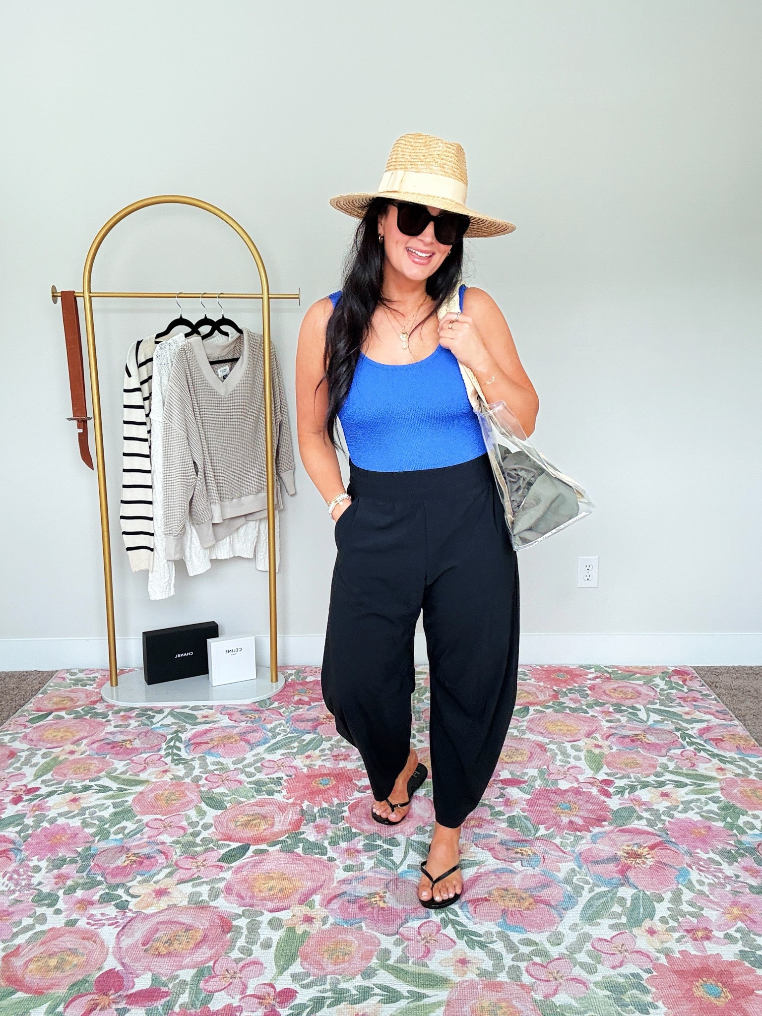 • medium swimsuit
• small pants - run big 

#LTKStyleTip #LTKFindsUnder50 #LTKActive