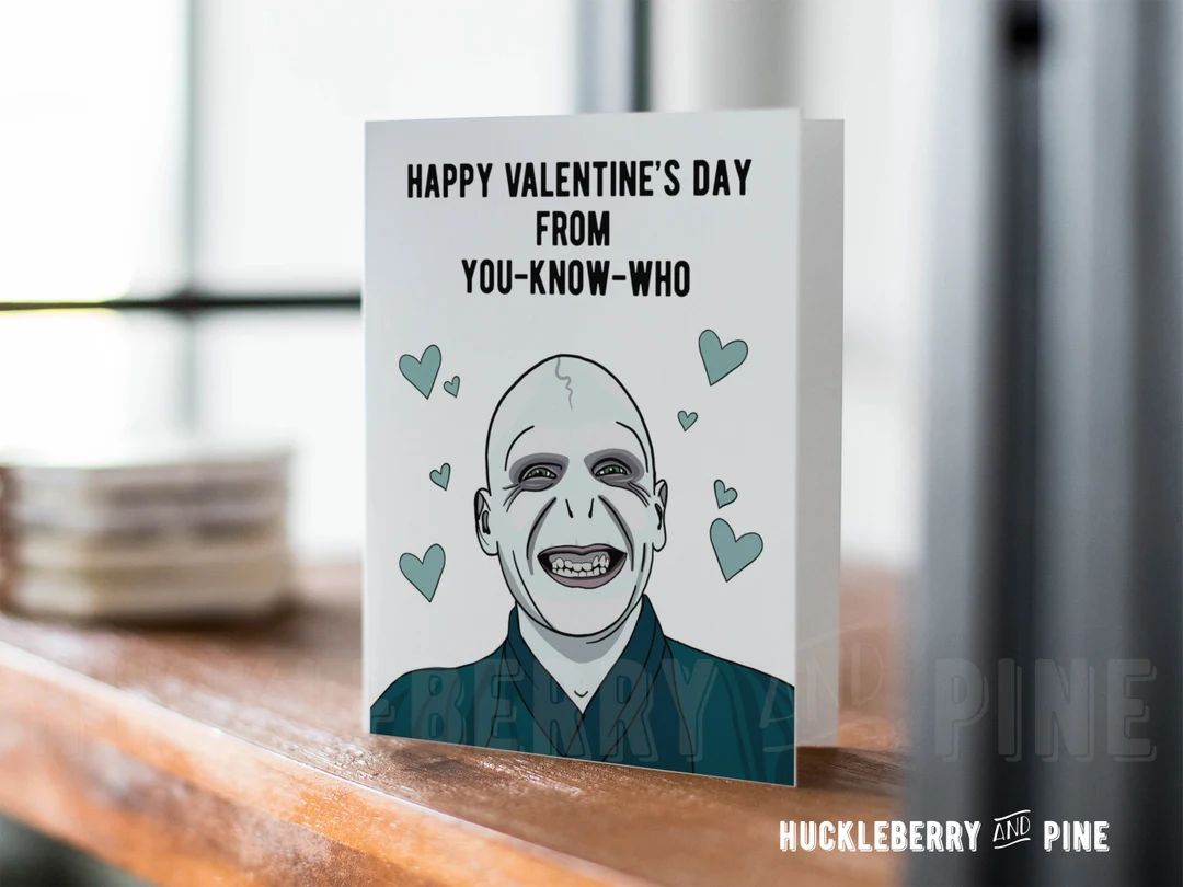 Funny Dark Wizard Valentine's Day Card, You-know-who Hearts, Funny Romantic Humor, Funny Friend C... | Etsy (US)