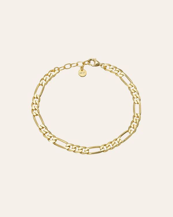 Vermeil Figaro Chain Bracelet | Zoe Lev Jewelry