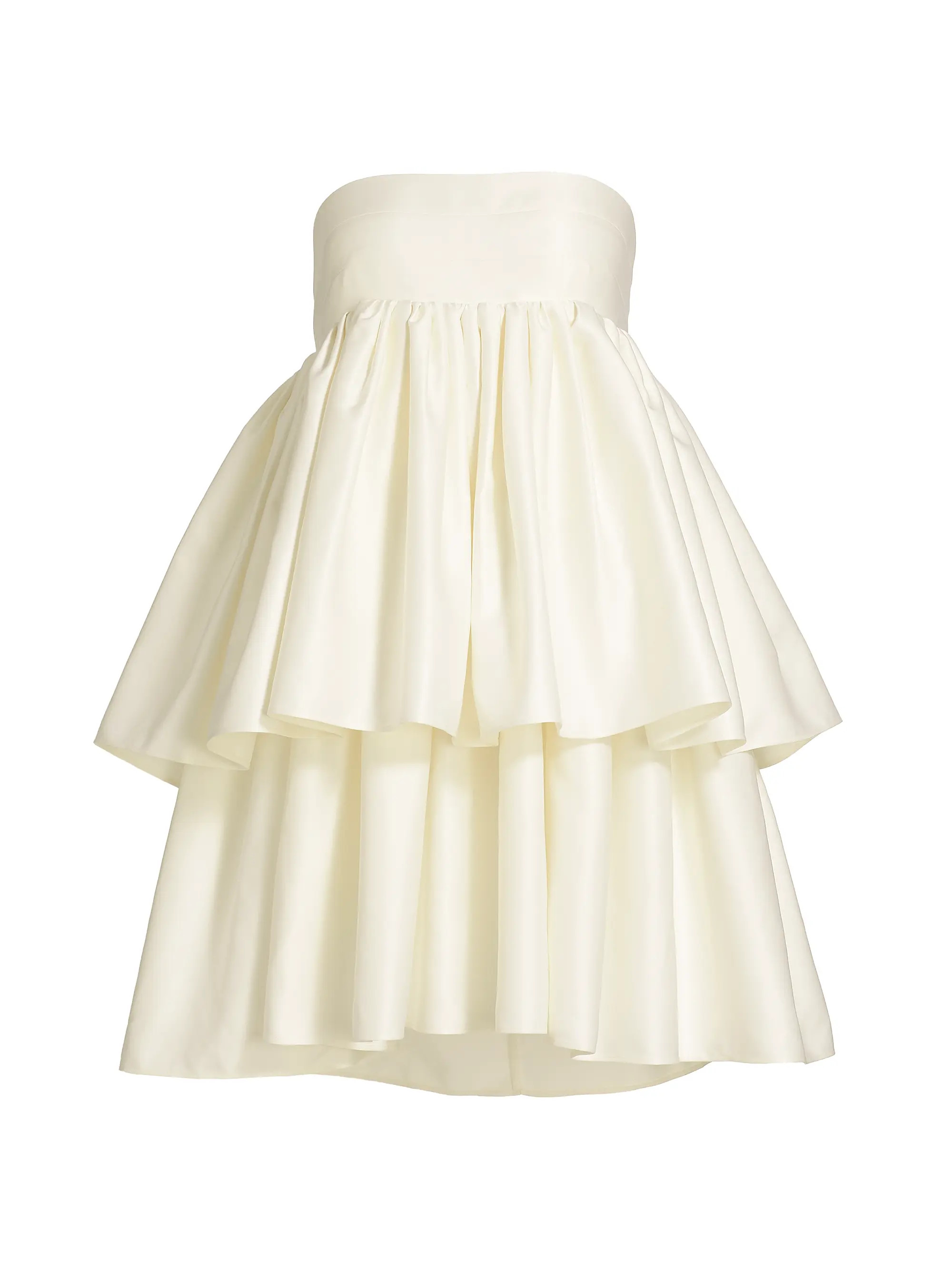 Wedding 5.0 Twill Ruffled Minidress | Saks Fifth Avenue