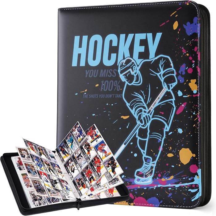Hockey Card Binder with 900 Pockets, 3-Ring Trading Card Holder Album with Sleeves, Large Capacit... | Amazon (CA)