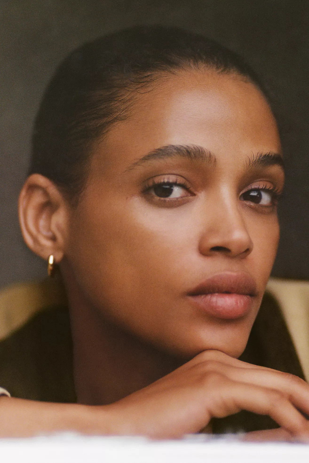 Small Chunky Huggie Hoop Earrings | Anthropologie (US)