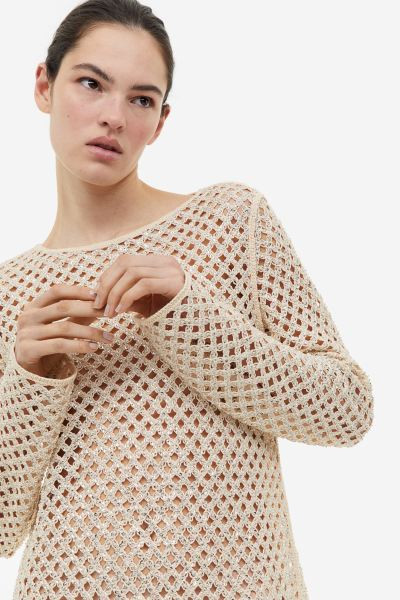 Sequined Hole-knit Dress | H&M (US + CA)