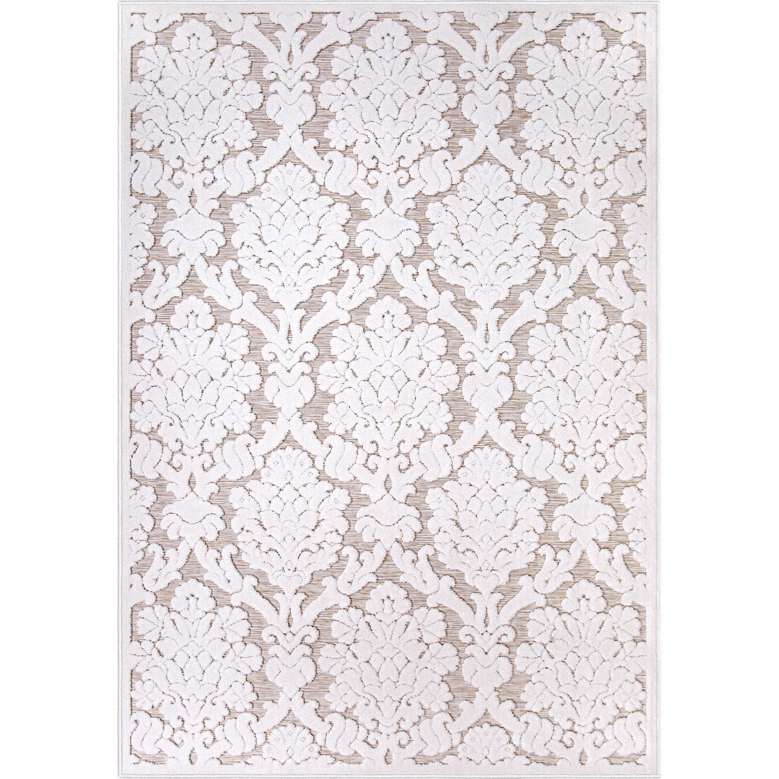 My Texas House Charlotte, Transitional, Damask, Woven Area Rug, 5'2" x 7'6" - Walmart.com | Walmart (US)