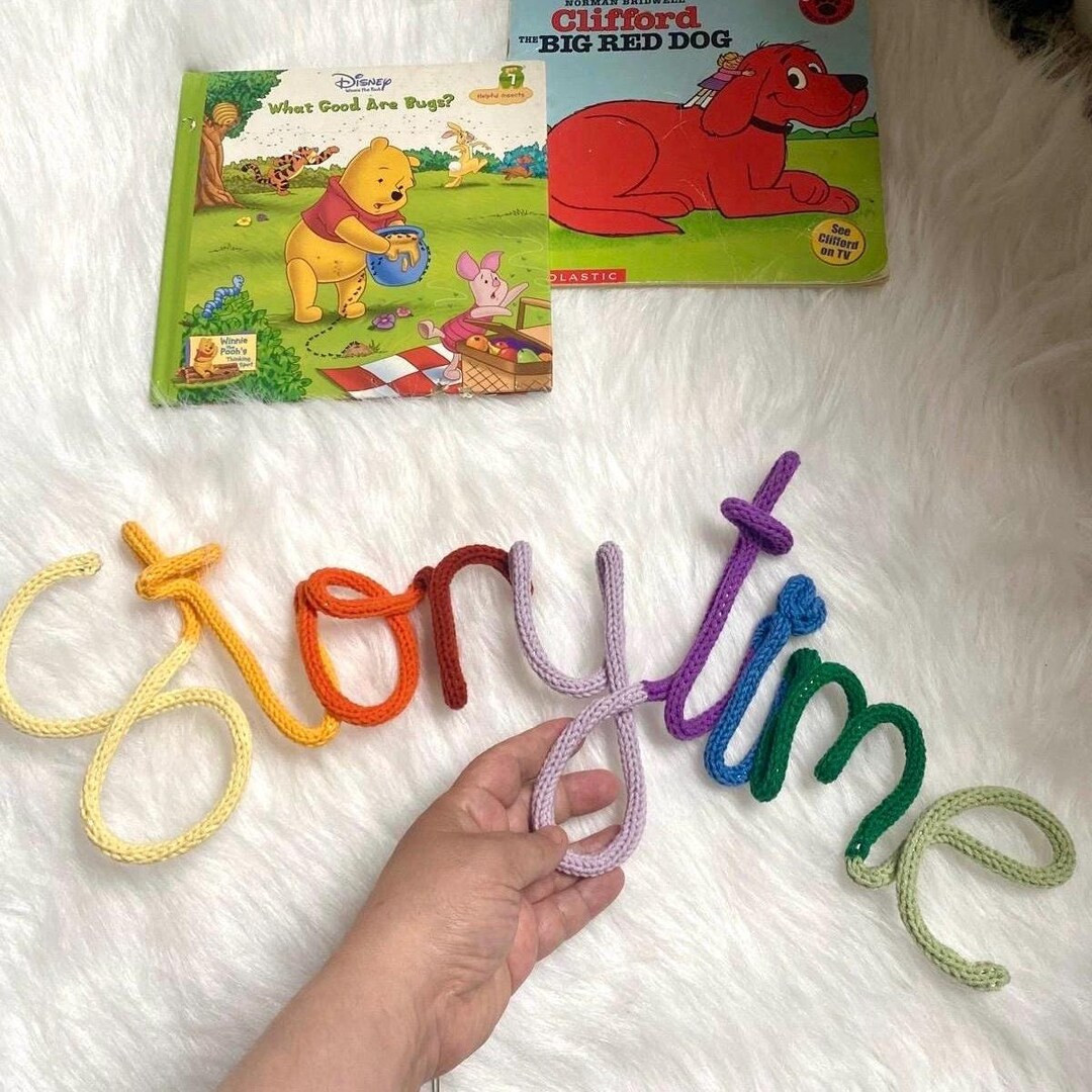Knitted Wire Storytime Sign: Kids Room Decor - Etsy | Etsy (US)