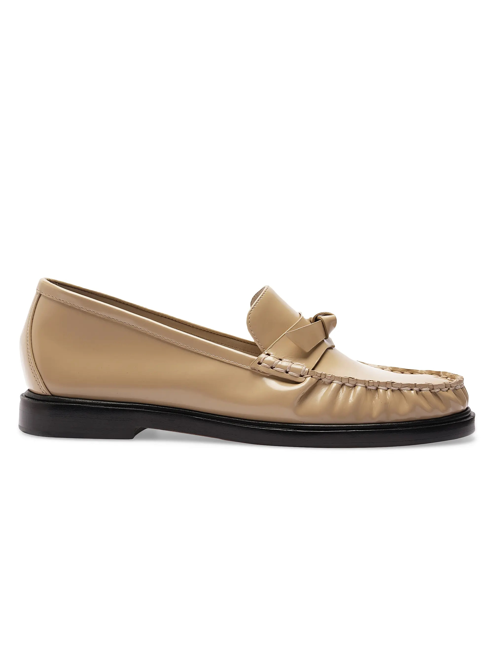 Clarita Knot-Detailed Patent Leather Loafers | Saks Fifth Avenue