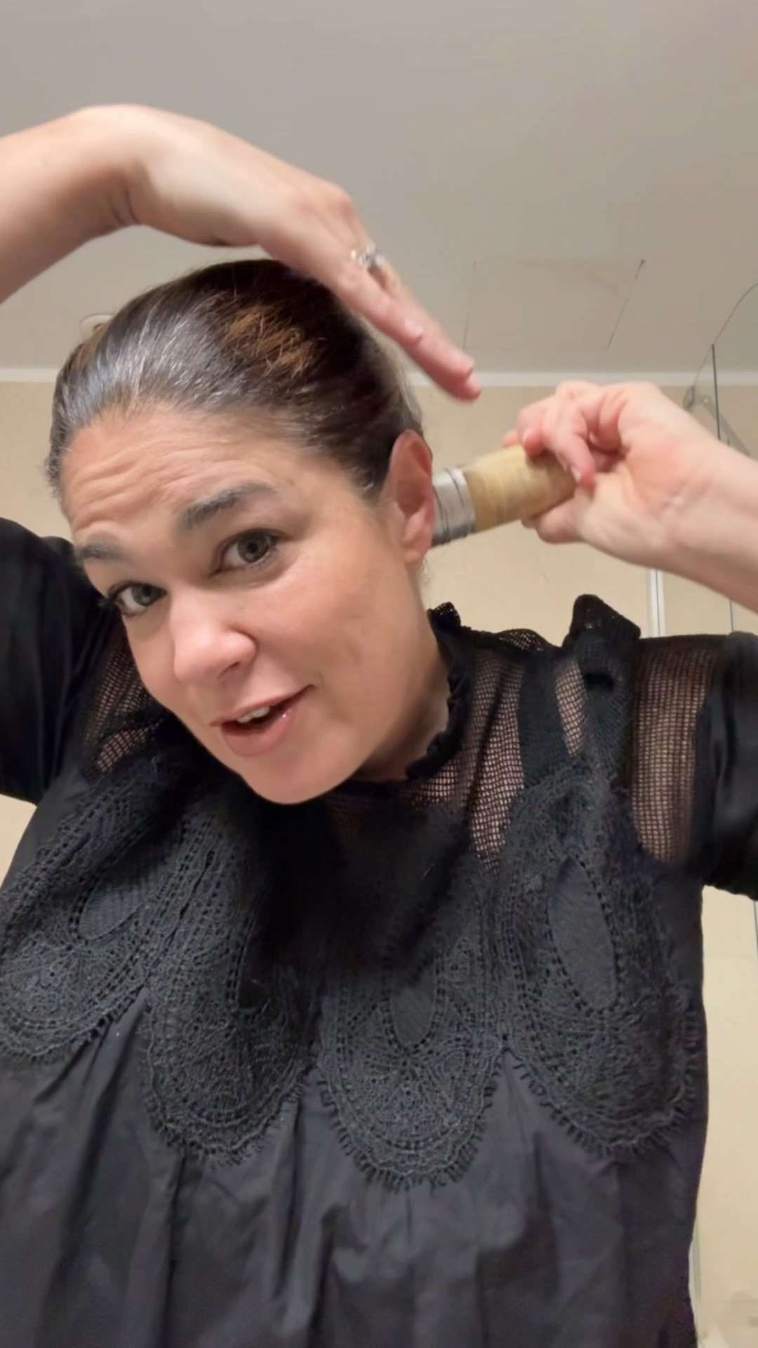 If you’ve ever fought with frizz or baby hairs… this little stick is a game changer. 