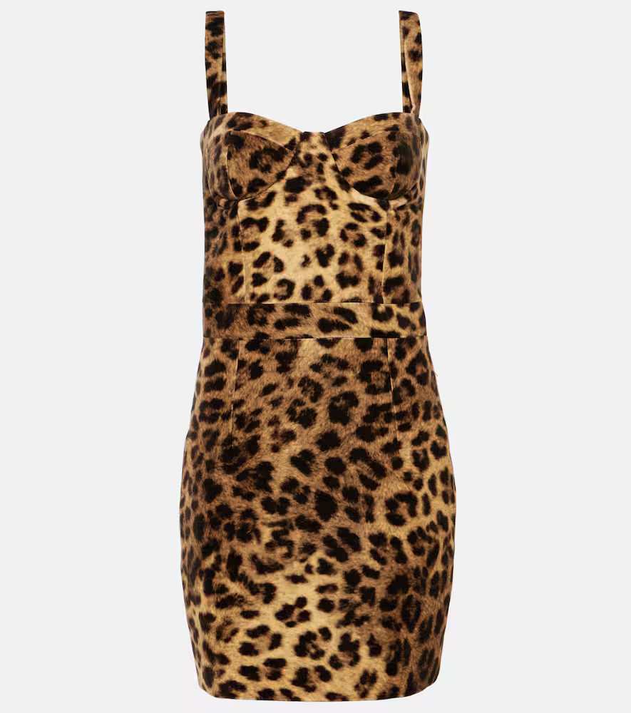 The New Arrivals Ilkyaz Ozel Monique leopard-print cotton minidress | Mytheresa (US/CA)