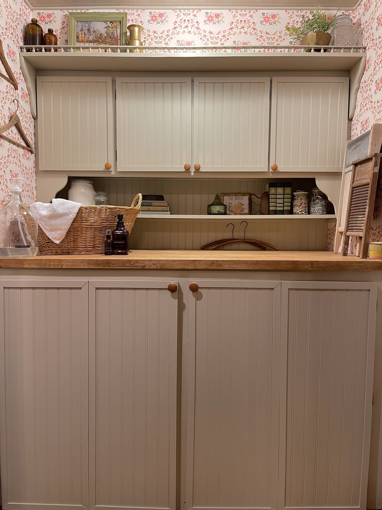 Freshly redone laundry room!
It might be new, but it has that old farmhouse feel!

#LTKhome