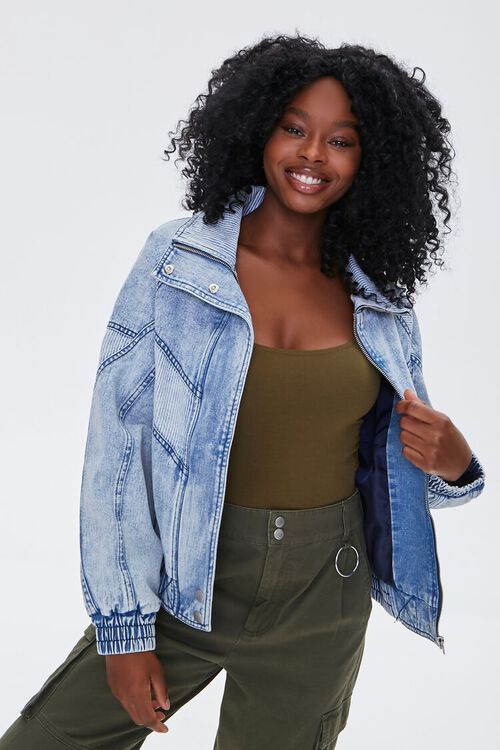 Ribbed Denim Jacket | Forever 21 (US)