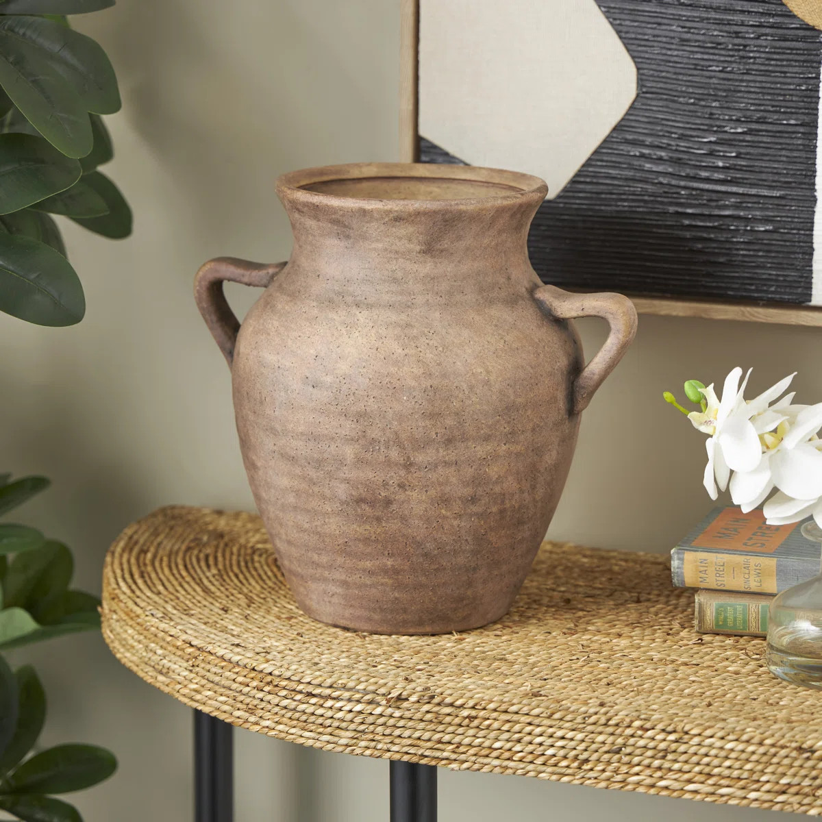 Birch Lane™ Daily Ceramic Antique Style Textured Vase With Shadings And Handles & Reviews | Way... | Wayfair North America