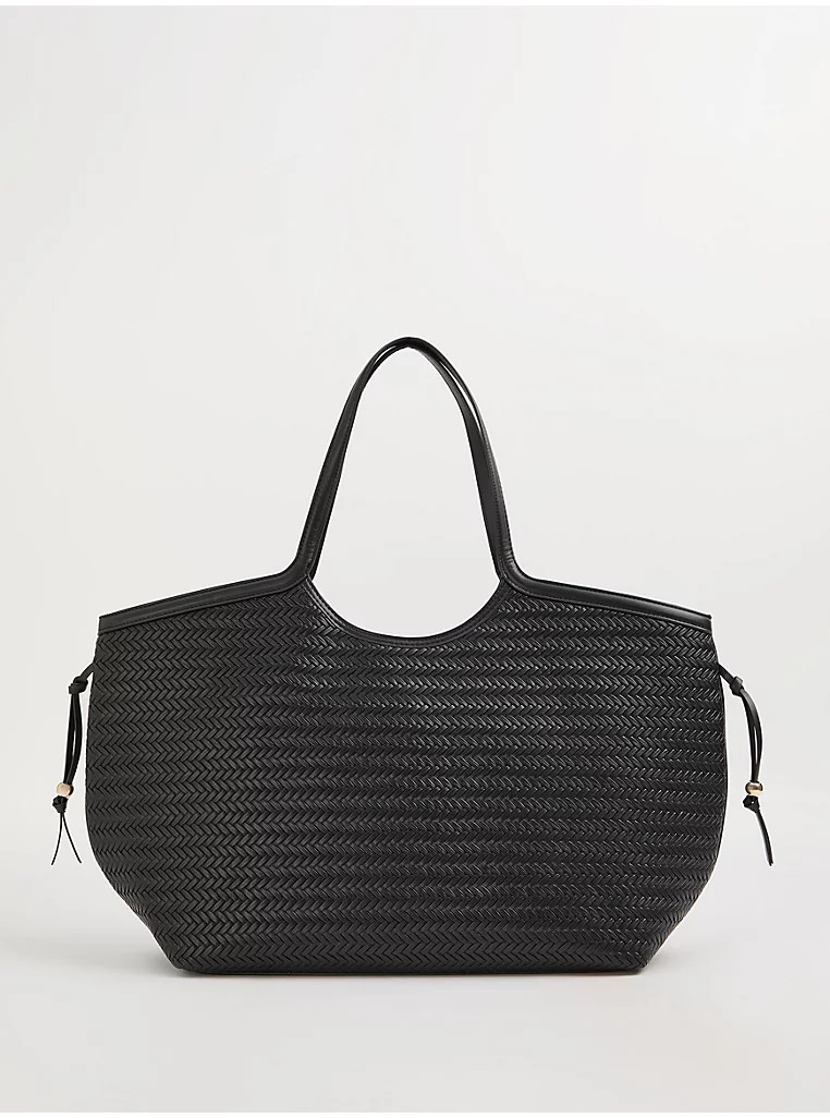 Black Weave Tote Bag | George