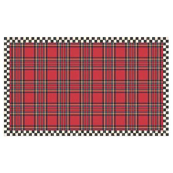 Tartan Red 3' x 5' Floor Mat | MacKenzie-Childs