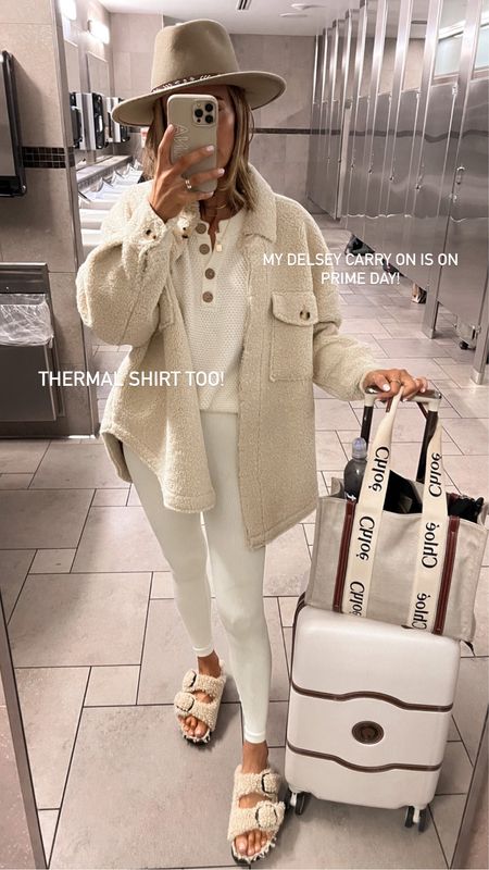 Amazon prime day thermal and my go-to Delsey carry on luggage  are currently on sale! 20% off - travel outfit 
Airport outfit 

#LTKxPrimeDay #LTKstyletip #LTKtravel